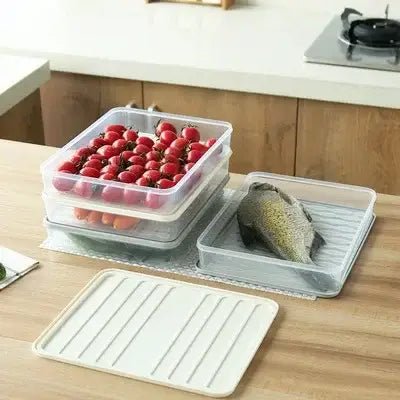 Boîte de rangement - FoodSaverBox™ - Carré blanc - Comptoir en Cuisine