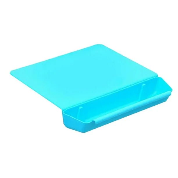 Planche à Découper - ChopBox™ - Bleu - Comptoir en Cuisine