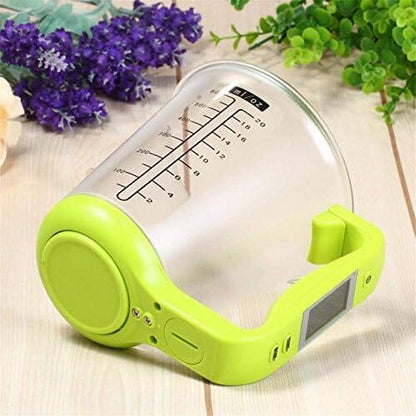 Balance de Cuisine - ElectronicCups™ - Vert - Comptoir en Cuisine