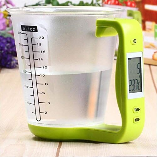Balance de Cuisine - ElectronicCups™ - Vert - Comptoir en Cuisine