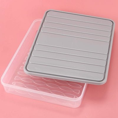 Boîte de rangement - FoodSaverBox™ - Carré gris - Comptoir en Cuisine