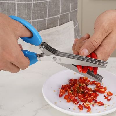 Ciseaux de Cuisine - MultiLayersScissor™ - Bleu - Comptoir en Cuisine