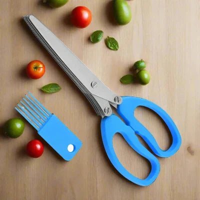 Ciseaux de Cuisine - MultiLayersScissor™ - Bleu - Comptoir en Cuisine